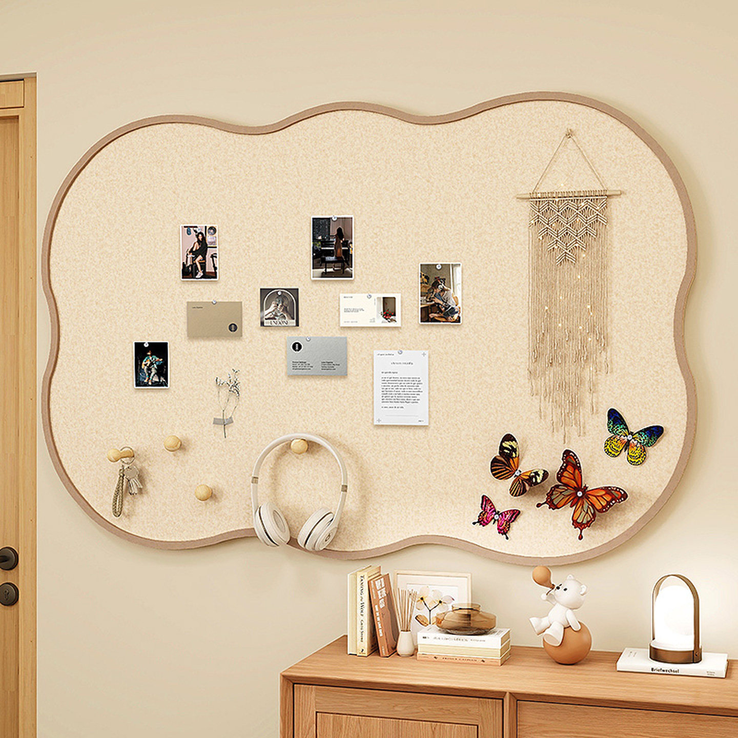 照片展示墙毛毡板照片墙背景板毛毡墙贴墙面软木板墙上展示板免打孔拍