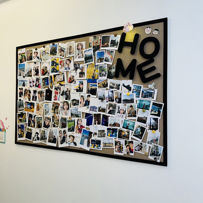 免打孔毛毡板照片墙贴背景装饰