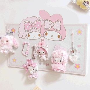 毛毡板照片墙拍立得相册展示墙美乐蒂卡通玩偶挂件首饰吧唧小卡收纳板房间墙面布置免打孔留言板相框毛毡墙贴