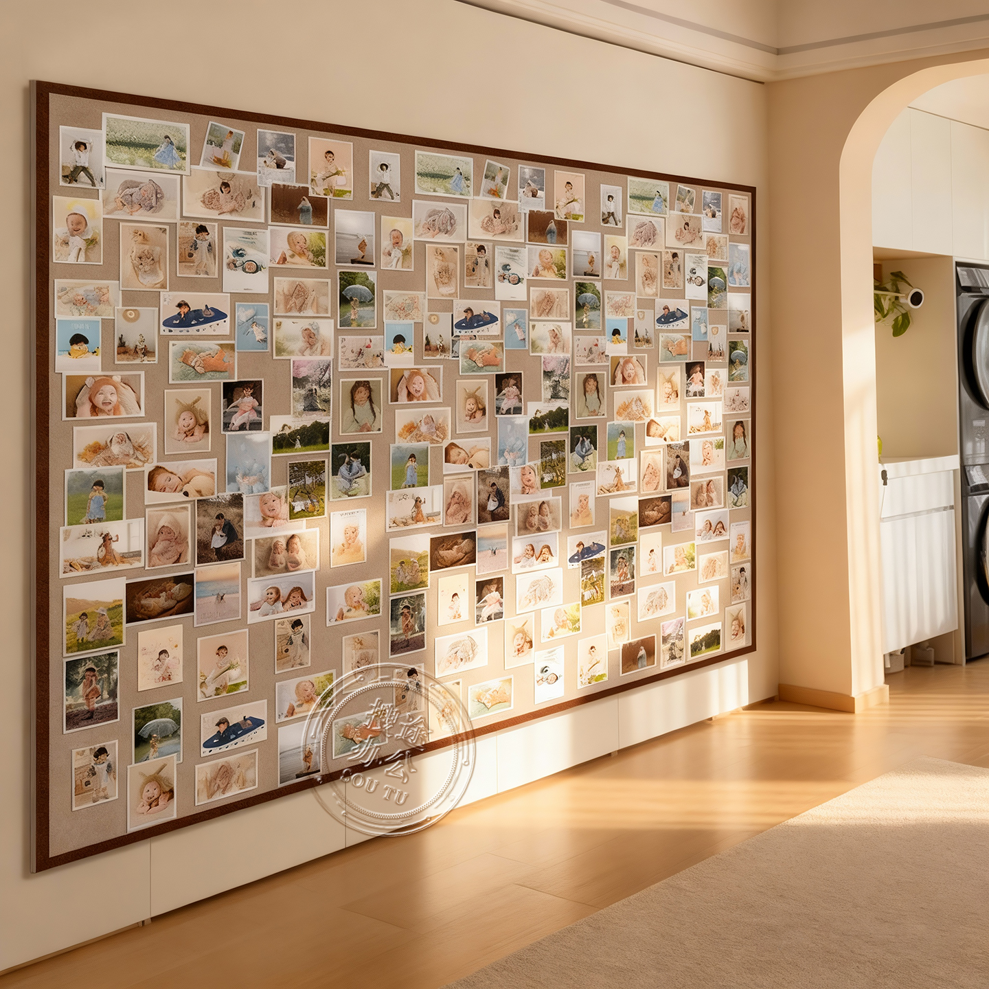 毛毡板墙贴照片墙展示墙背景板