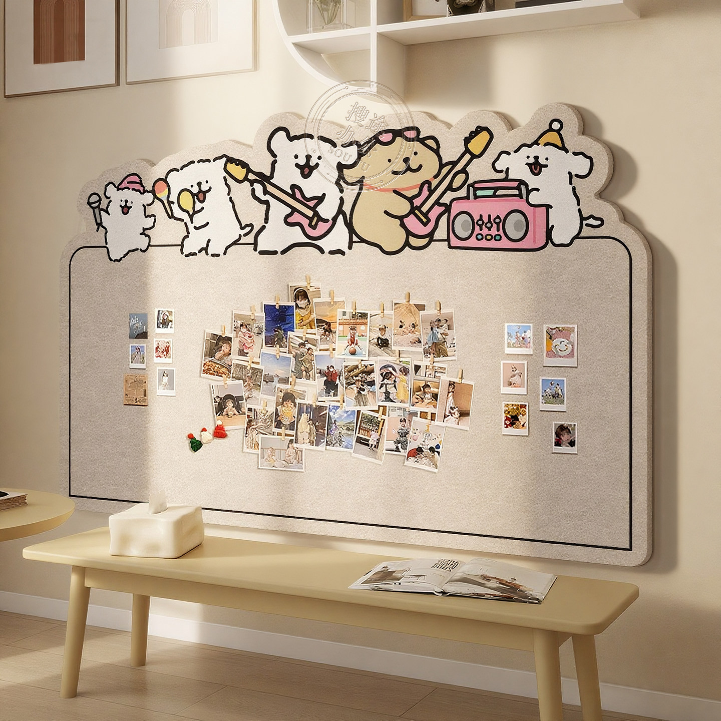 照片墙毛毡墙贴毛毡板拍立得照片展示墙创意相册墙墙面装饰软木板墙板荣誉墙壁免打孔留言板幼儿园环创展示板,文具电教/文化用品/商务用品,软木板/照片板/毛毡板,淘宝优惠券,粉丝福利购,淘宝优惠卷
