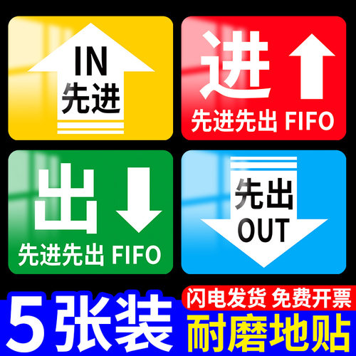 工厂生产车间标识牌地贴定制仓库