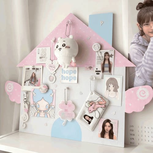 毛毡板照片墙吧唧小卡首饰收纳墙