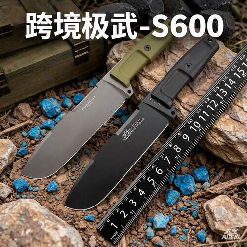 厨房救援小刀户外代专用刀4露营便携直刀锋利刀高硬度小刀杜宾犬