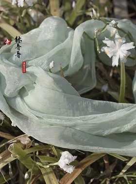 汉服披帛单件锦丝邹幻色飘带舞蹈唐风披纱披巾配饰龙母诃子裙百搭