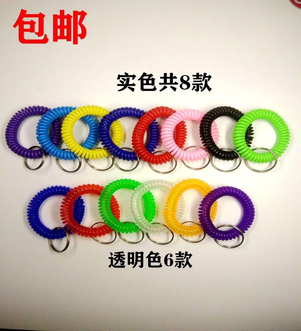 上新桑拿游泳手牌钥匙扣皮圈手环皮筋弹簧圈松紧带扎带数字号码牌