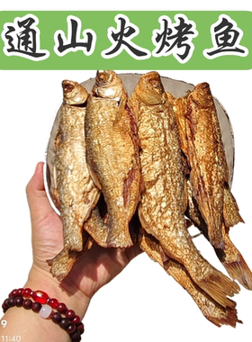 通山火烤鱼燕下鱼烤正宗柴火烟熏腊鱼不苦刁子鱼油餐火培鱼好吃