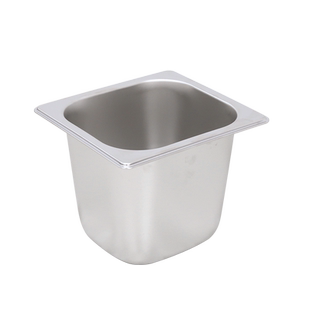 不锈钢PC 透明 长方形份数缸带盖方盆分数盘盒餐盆奶茶店果酱盒子