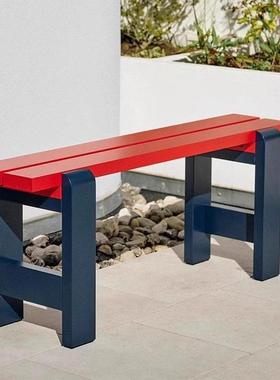 丹麦HAY多巴胺门口换鞋凳长条凳家用现代简约实木长凳餐椅板凳