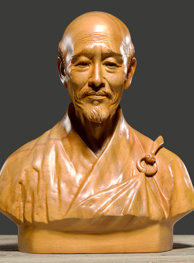 刺史香樟木木雕弘一法师