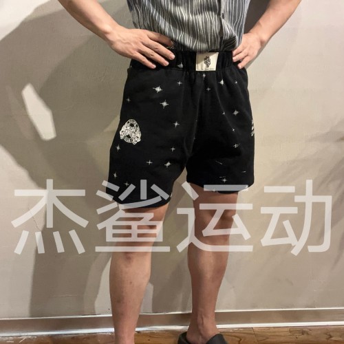 现货Darcsport狼头限量满印花刺绣logo男运动休闲棉质宽松短裤H5