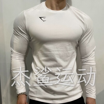 经典必入Gymshark critical弹性棉运动健身休闲男修身弹性长袖N3