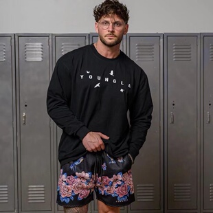 清仓特价YLA LIBERTY男士运动休闲弹性棉圆领亲肤显身材长袖