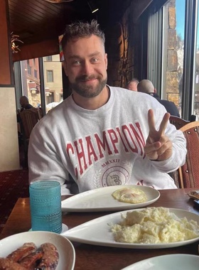 克里斯同款CBUM×RAW男女运动休闲百搭秋冬纯棉圆领宽松套头卫衣