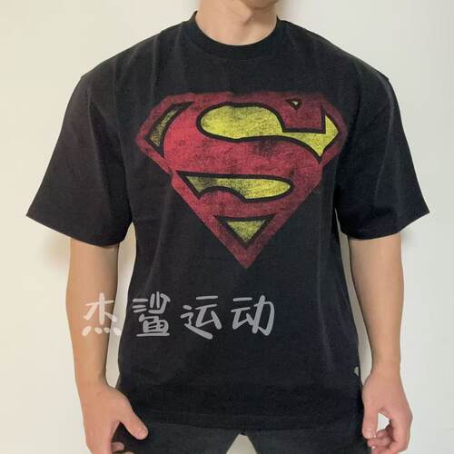 限定Youngla*Superman超人合作男女运动休闲宽松水洗棉圆领短袖K3