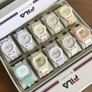 FILA斐乐多巴胺手表女款 学生初高中运动防水腕表男女生日礼物6463