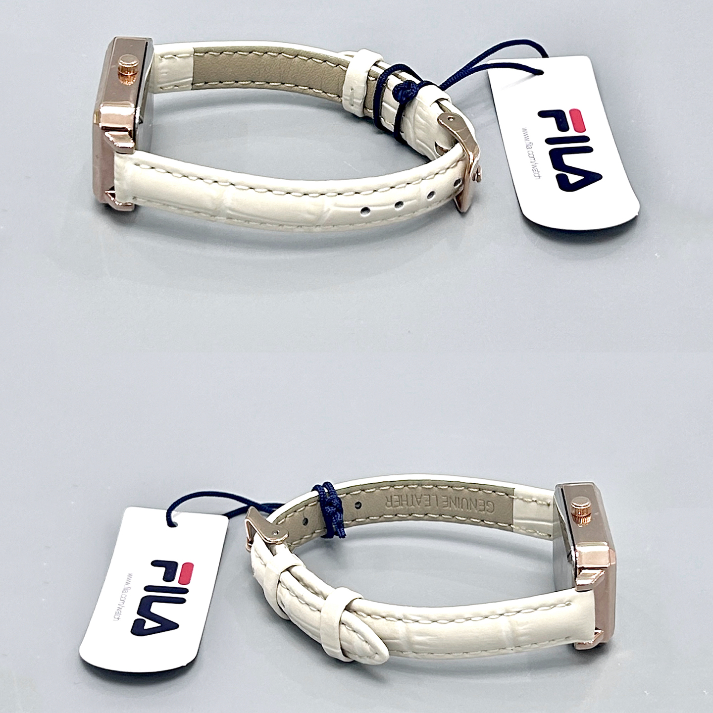 FILA斐乐女士手表女款轻奢小众腕表小方表送女友生日礼物礼盒6512