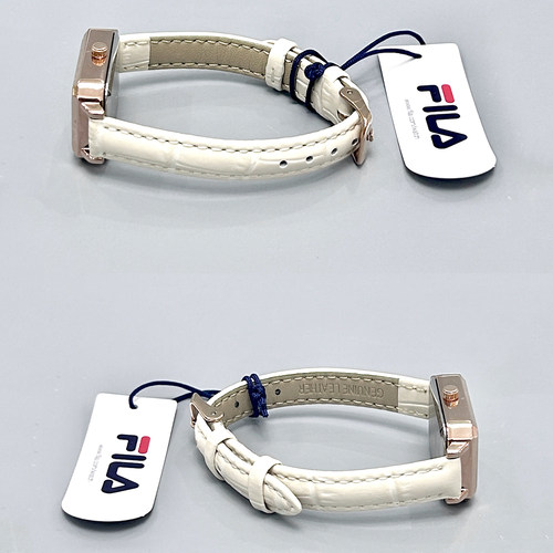 FILA斐乐女士手表女款轻奢小众腕表小方表送女友生日礼物礼盒6512