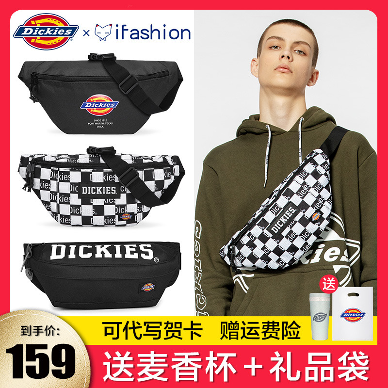帝客dickies斜挎包男士腰包蒂克潮牌ins单肩包迪克斯胸包女生包包