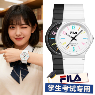 FILA斐乐手表女学生初高中儿童夜光考试专用只看时间指针男款 6641