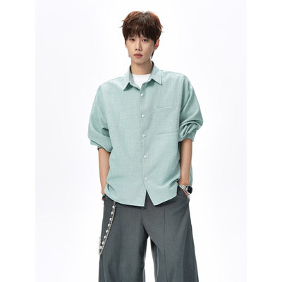 Crying Center哭喊中心pd大人三川一禾bdls无界宽松垂感冰丝衬衫