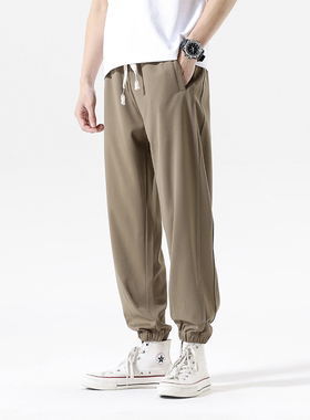Crying Center男裤子净化眼球东京衣柜男装宽松休闲束脚长裤