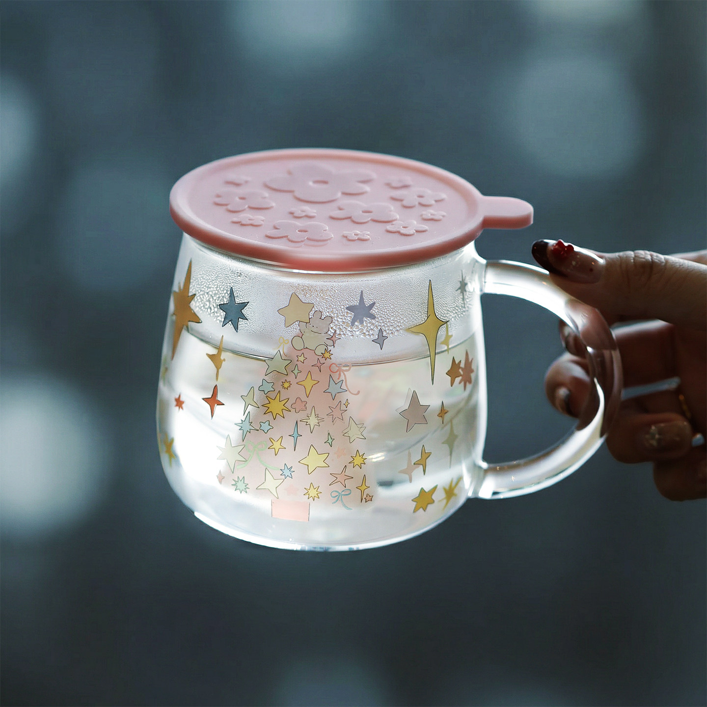 泡茶杯茶水分离水杯高硼硅家用图片