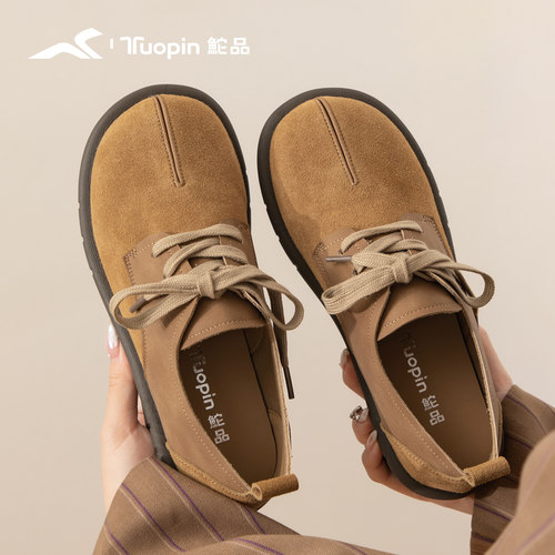 鮀品勃肯鞋秋冬一脚蹬懒人鞋软底女鞋复古鞋子豆豆鞋复古平底单鞋