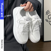 休闲白色板鞋 鮀品百搭小白鞋 女 薄款 透气女鞋 女配裙子2025夏季 新款