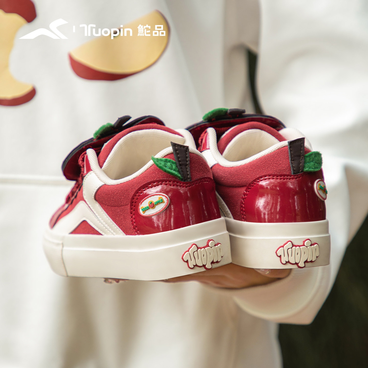 鮀品苹果鞋女2026春夏明星同款厚底板鞋百搭休闲鞋红色小众运动鞋,女鞋,时尚休闲鞋,淘宝优惠券,粉丝福利购,淘宝优惠卷