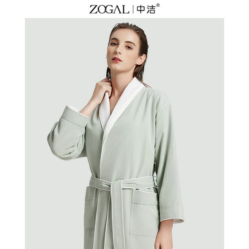 中洁五星级酒店浴袍秋冬新款