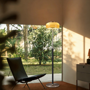 法式包豪斯落地灯中古风客厅沙发旁复古高级感卧室书房氛围立式灯