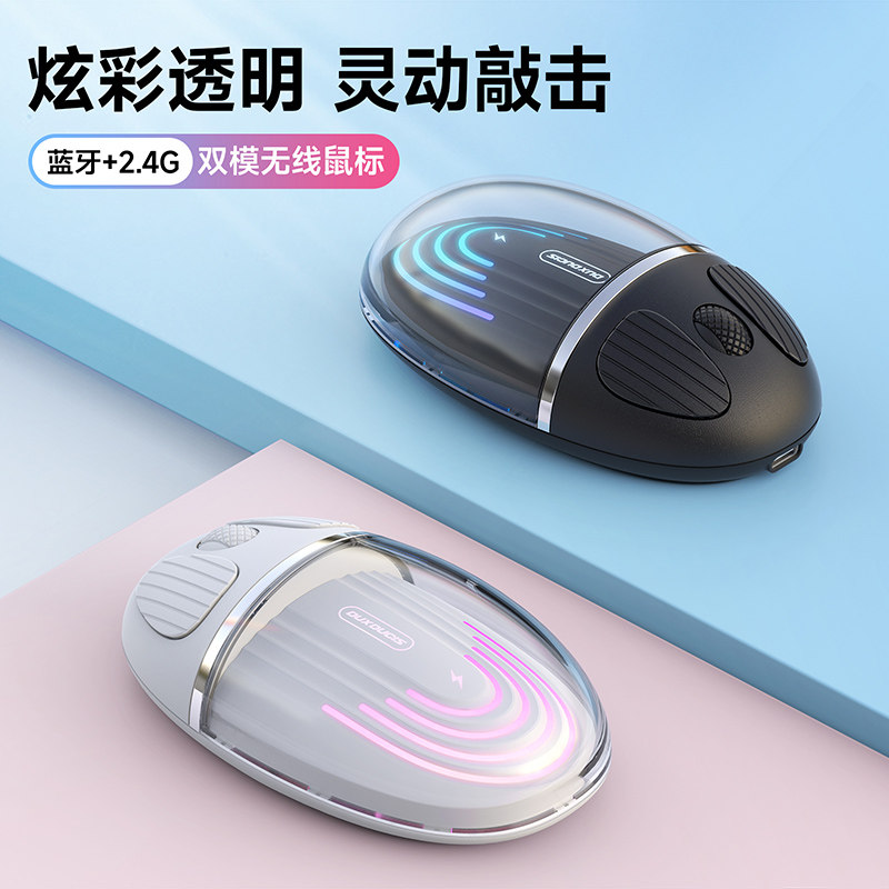 DUXDUCIS无线双模透明鼠标