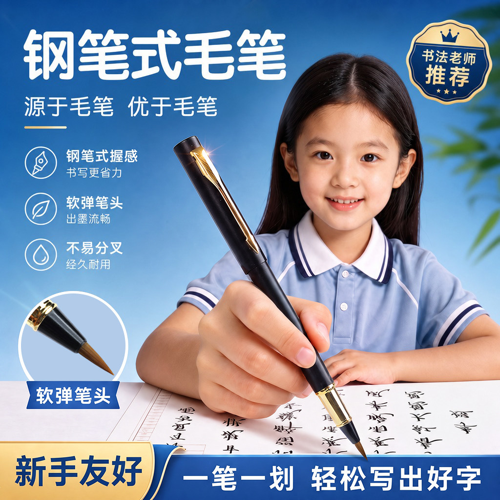 【2026新款】钢笔式书法毛笔