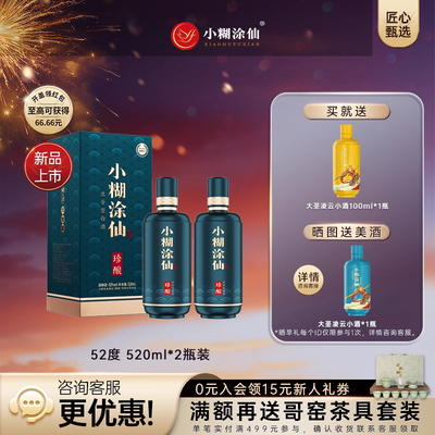小糊涂仙酒（珍酿-2025版）52度520ml*2瓶浓香型白酒