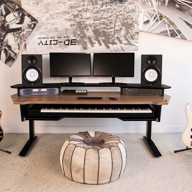 实木琴桌家用小型电脑桌