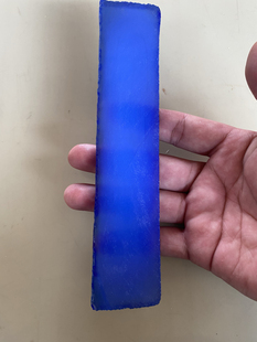 蓝色蛋白石板料石器时代打制匕首箭雨长方形板块刀料板料diy饰品