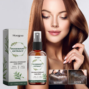 Hoegoa 密发护理喷雾 迷迭香密发滋养头皮按摩浓密乌黑秀发喷雾