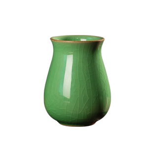 青瓷花瓶龙泉产中式家用创意摆件小花器客厅花艺装饰水培花插花瓶