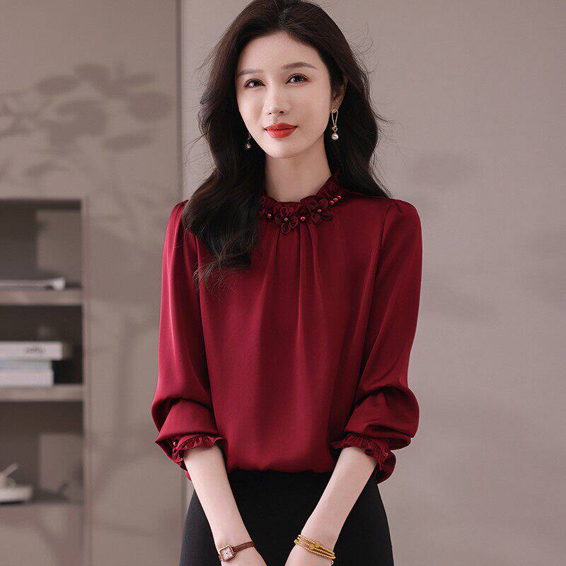 喜妈妈真丝桑蚕丝上衣中