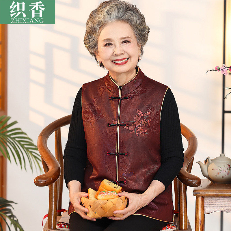 妈妈春装马甲外套老人衣