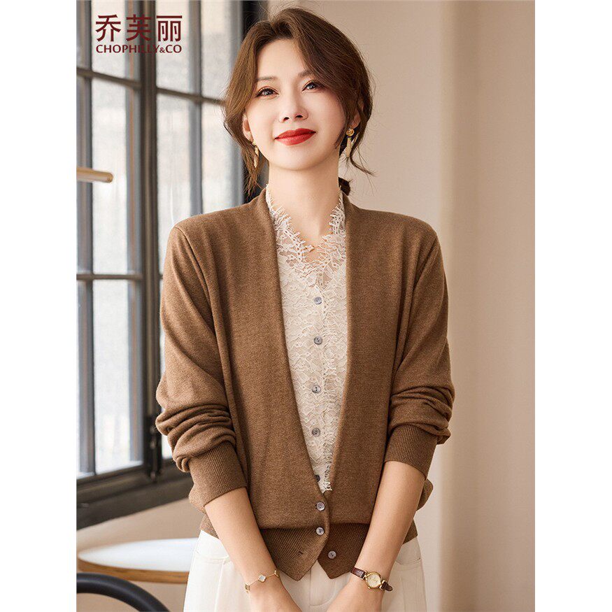 假两件上衣女时尚洋气妈妈装秋季打底衫2025新款中老年春秋针织衫