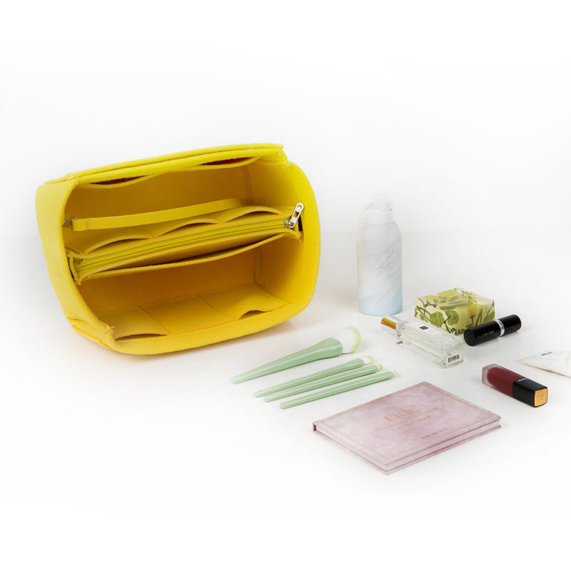 亚马逊创意毛毡化妆包 包中包 多用途旅行收纳 妈咪包 可定logo