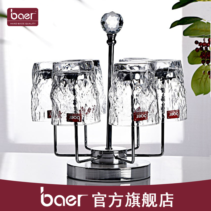 水晶透明森系客厅玻璃杯子