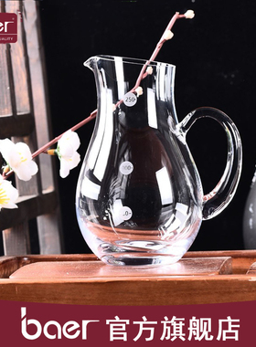 Baer/贝尔 送白酒杯 分酒壶白酒小容量刻度手工水晶玻璃酒具套装