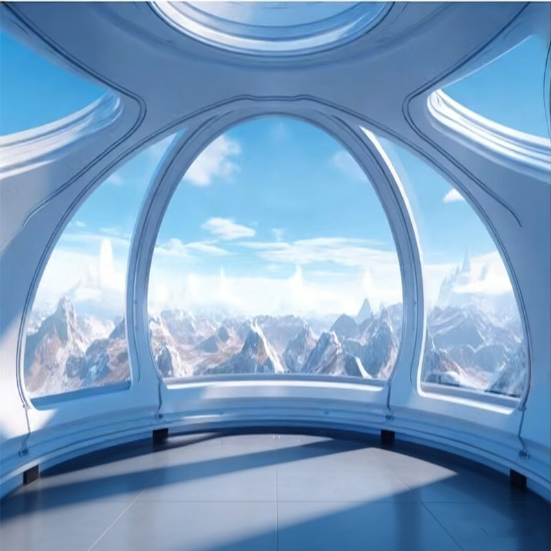 3d立体视觉延伸空间科技感墙布客厅电视背景墙壁纸网红直播间壁画