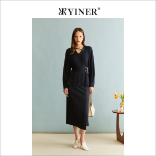 衬衫 新款 8C33570360 2023冬季 YINER音儿专柜女装