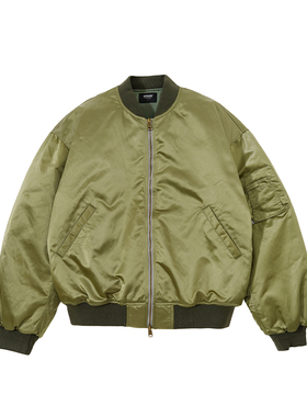 MUNDANE(MDE) 24AW短宽廓形MA1飞行夹克3m新雪丽棉夹克