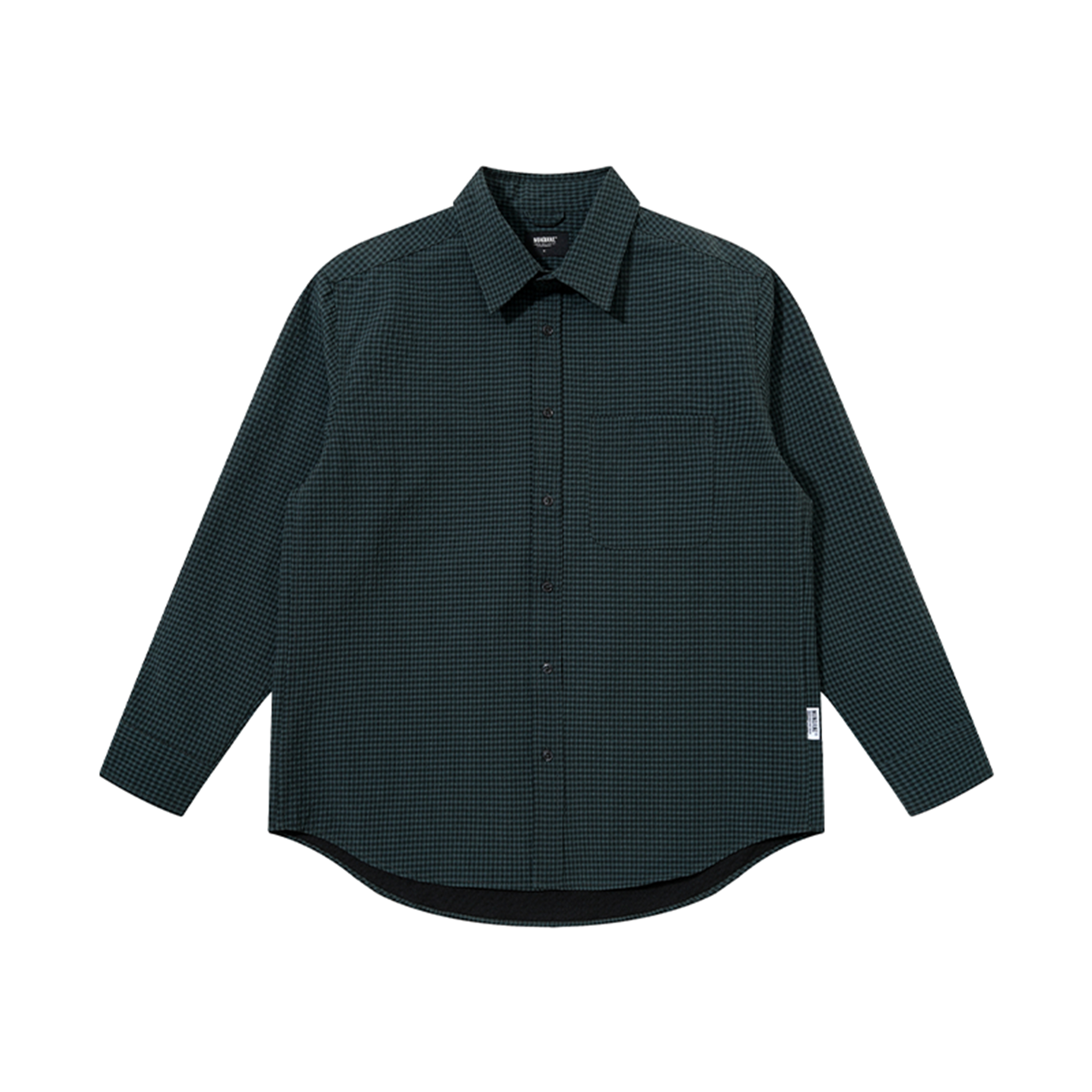 MUNDANE(MDE) 24AW色织泡泡纱廓形休闲长袖衬衫外套