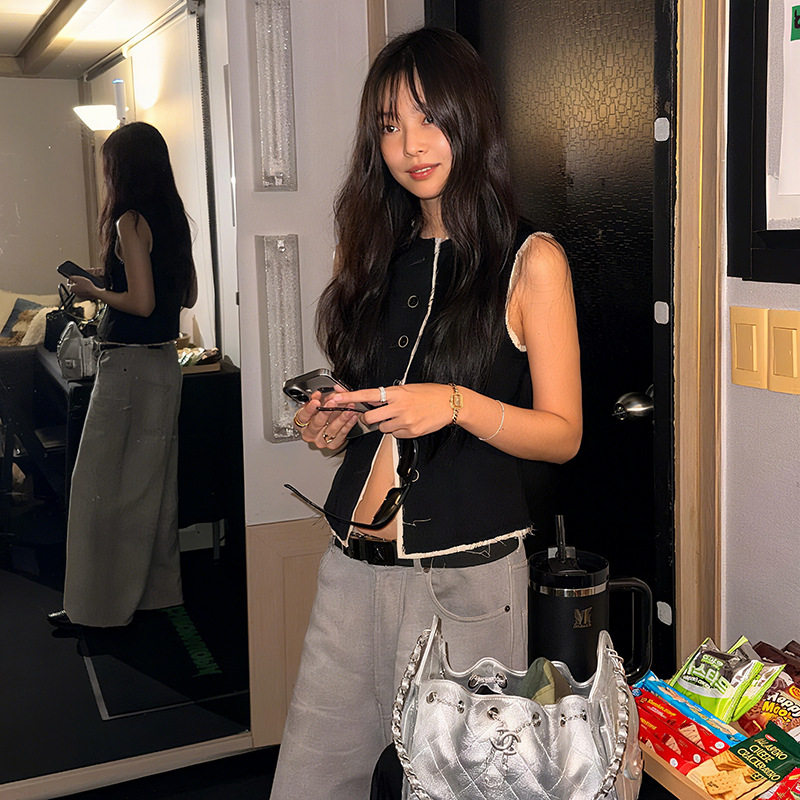 欧美风2025秋季新款女装甜酷辣妹风外穿内搭复古设计感马甲,女装/女士精品,抹胸,淘宝优惠券,粉丝福利购,淘宝优惠卷